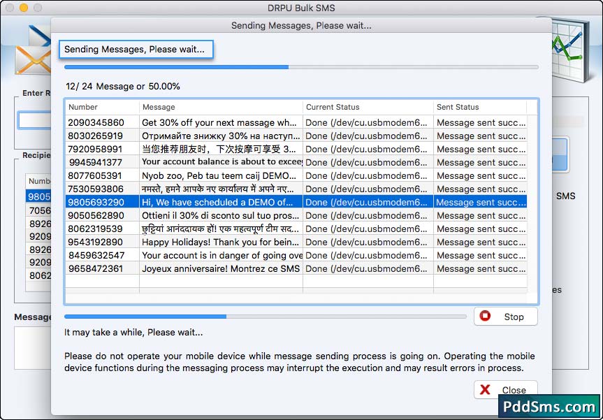 Sending Process Sending Process