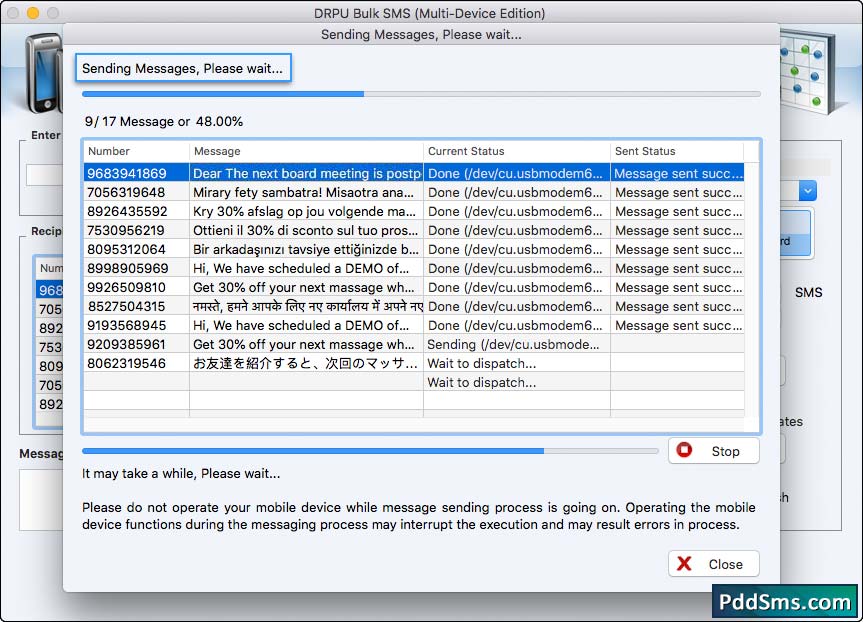 Sending Process Sending Process