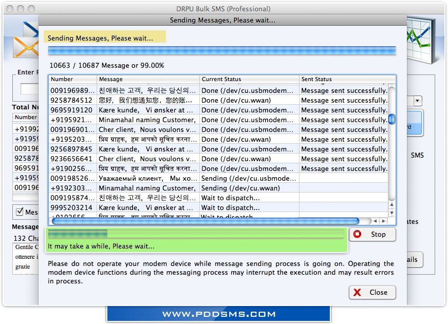 Professional Mac Bulk SMS Software