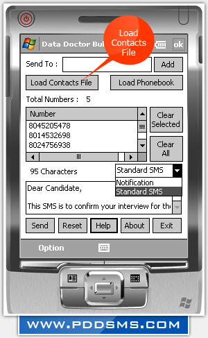 Pocket PC to Mobile SMS Software