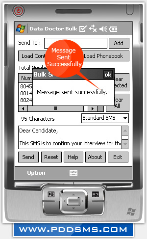 Bulk SMS Software for Pocket PC